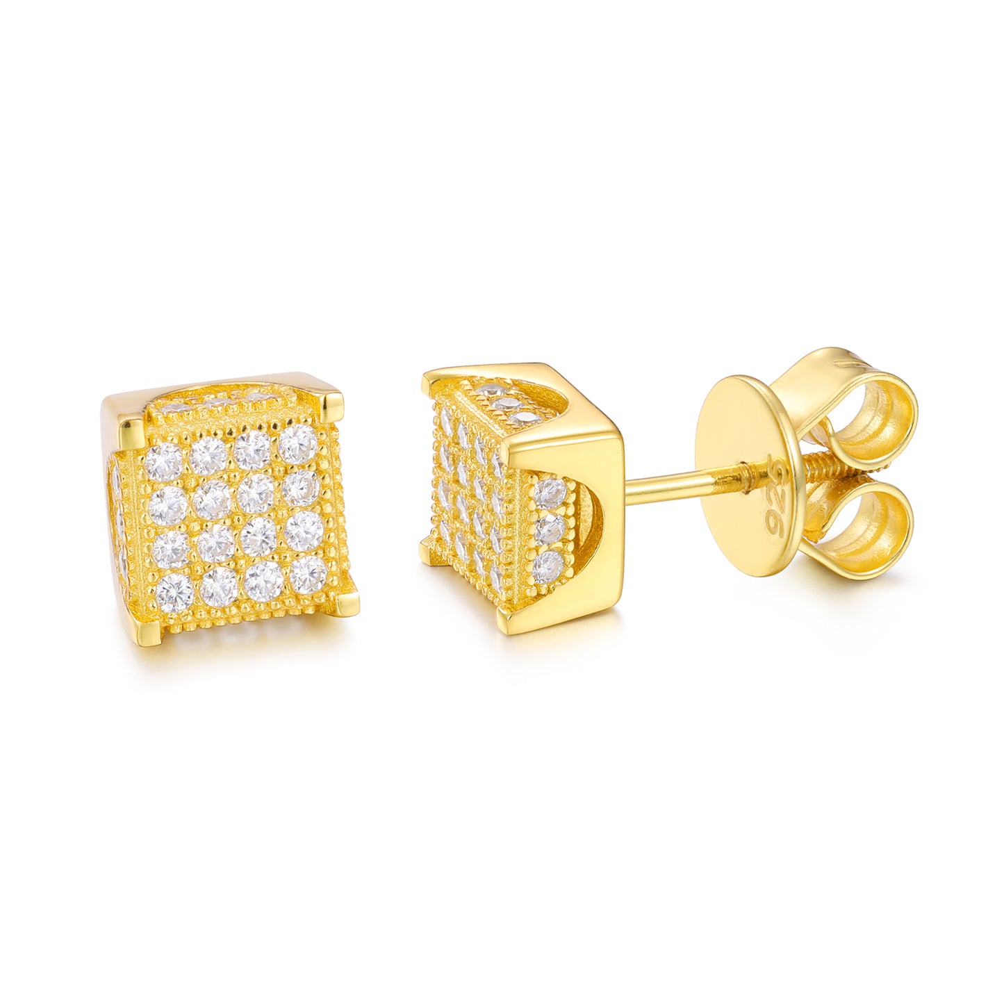 Fully flooded square shape Earrings