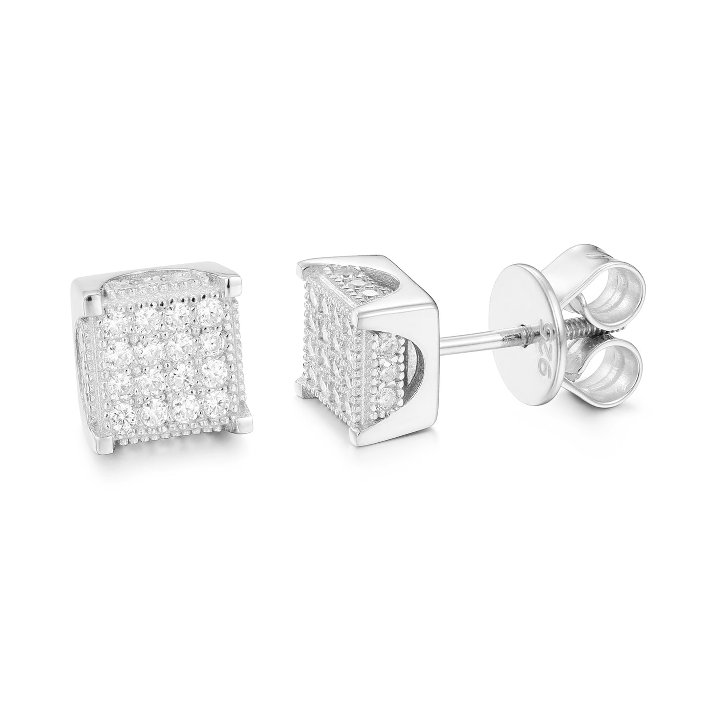 Fully flooded square shape Earrings