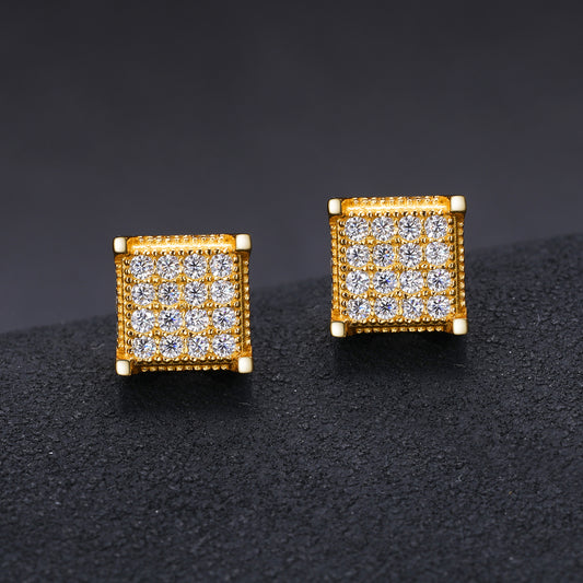 Fully flooded square shape Earrings