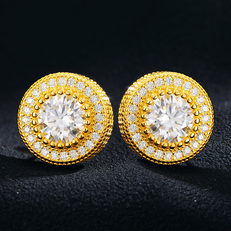 6.5mm " Center of stone " earrings