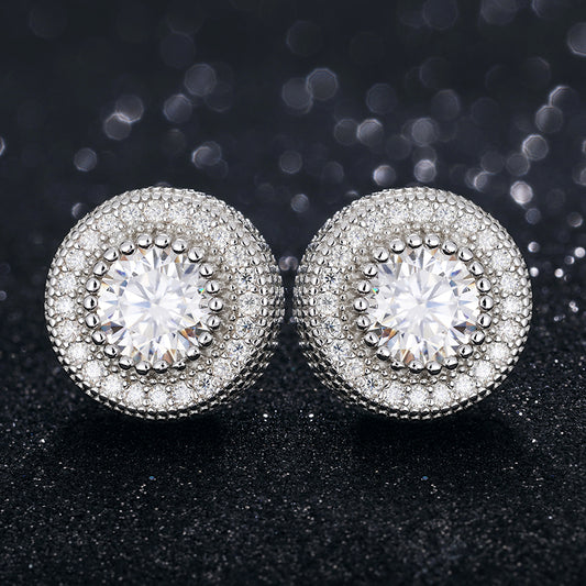 6.5mm " Center of stone " earrings